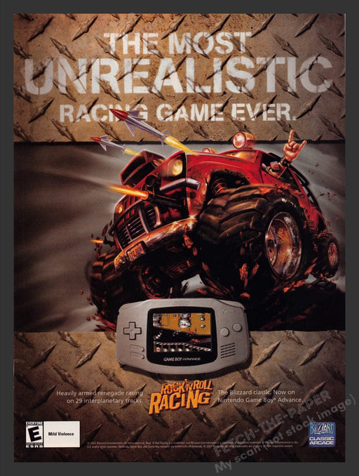 2003 Rock 'n Roll Racing Video Game Print Advertisement