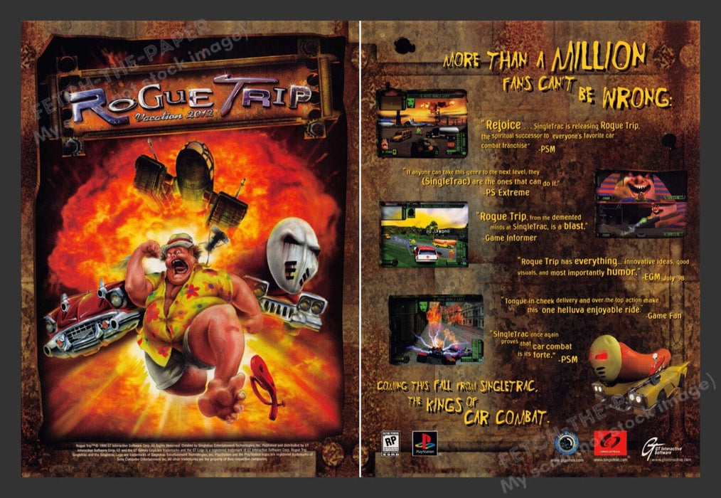 1998 Rogue Trip: Vacation 2012 Video Game Print Advertisement (2 Pages)