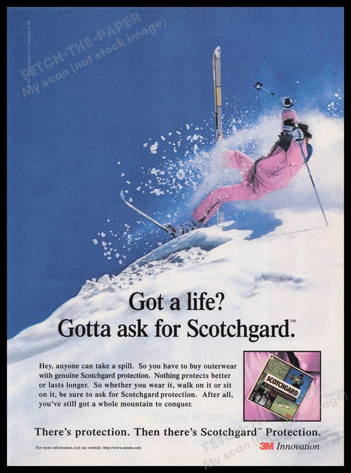 Scotchgard 2000s Print Advertisement Ad 2000 Fetch the Paper!