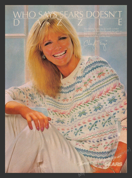 Sears Cheryl Tiegs Clothing 1980s Print Advertisement 1985 Fetch the Paper!