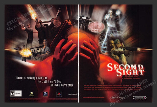 2004 Second Sight Video Game Print Advertisement (2 Pages)