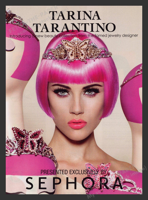 Sephora 2000s Print Advertisement 2010 Tarina Tarantino Jewelry Designer Fetch the Paper!