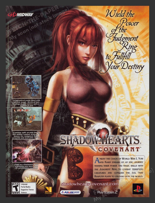 2004 Shadow Hearts: Covenant Video Game Print Advertisement