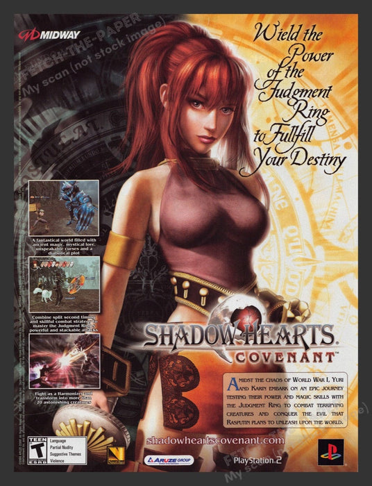 2004 Shadow Hearts: Covenant Video Game Print Advertisement