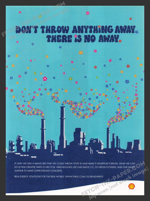 2007 Print Advertisement Shell Oil Company Energy Solutions Gas Ad.