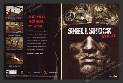 2004 Shell Shock NAM '67 Video Game Print Advertisement (2 Pages)