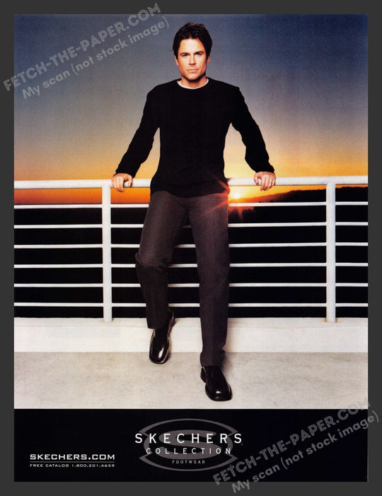 2001 Print Advertisement Skechers Footwear Collection Rob Lowe Actor Ad.