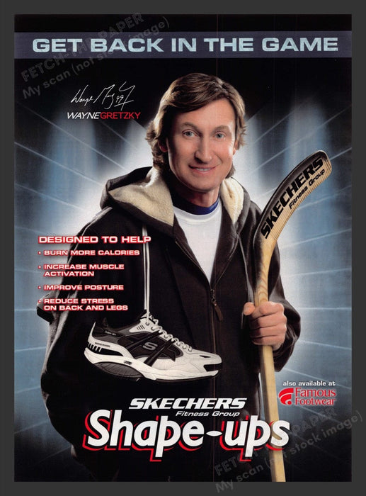 2011 Skechers Shape-Ups Wayne Gretzky Print Advertisement Ad