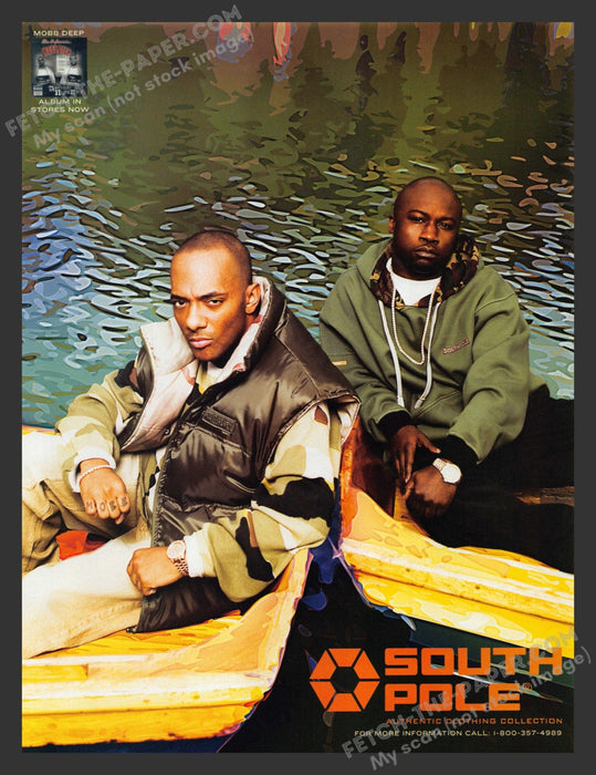 2005 Print Advertisement South Pole Clothing Mobb Deep Hip Hop Musicians Ad.