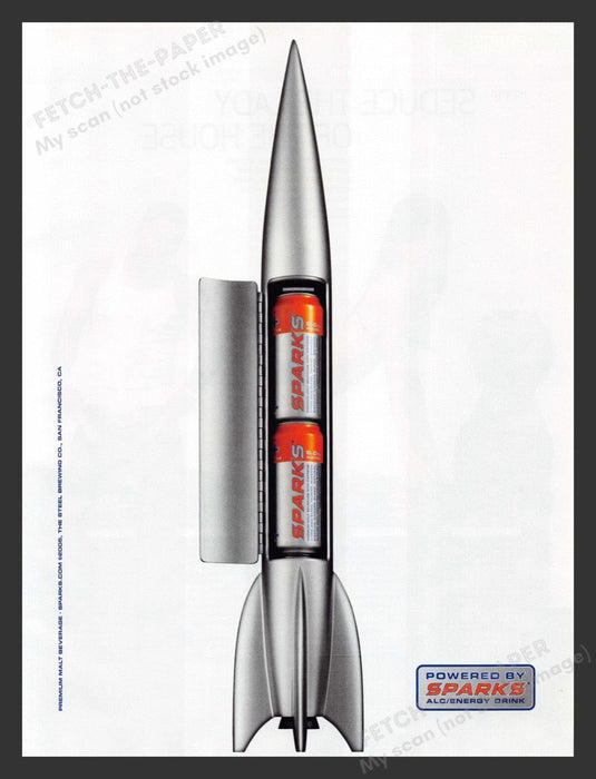 2005 Sparks Energy Drink Rocket Print Advertisement Ad