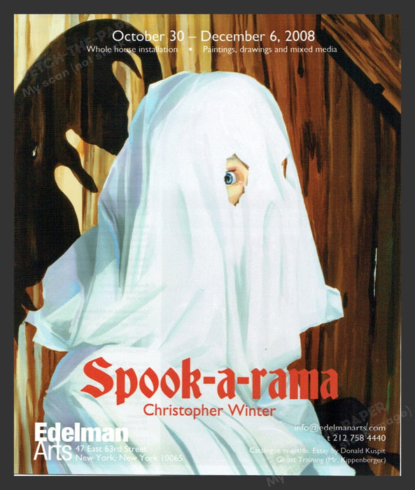 2008 Spook-a-rama Christopher Winter NYC Edelman Arts Print Advertisement Ad