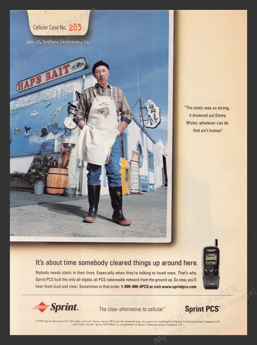 1999 Sprint PCS All Digital All PCS Nationwide Print Advertisement Ad