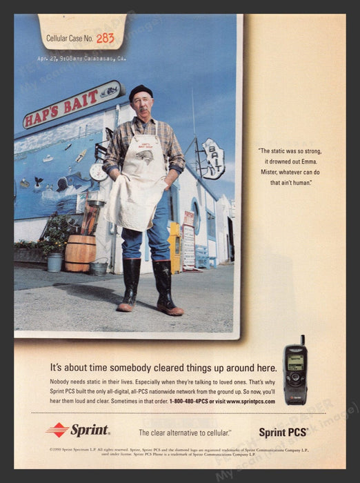 1999 Sprint PCS All Digital All PCS Nationwide Print Advertisement Ad