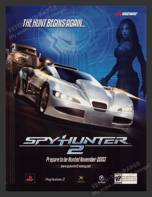 2003 Spy Hunter 2 Video Game Print Advertisement