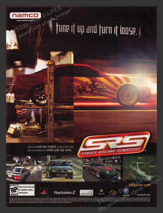 2004 SRS Street Racing Syndicate Video Game Print Advertisement
