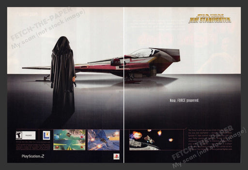 2002 Star Wars: Jedi Starfighter Video Game Print Advertisement (2 Pages)