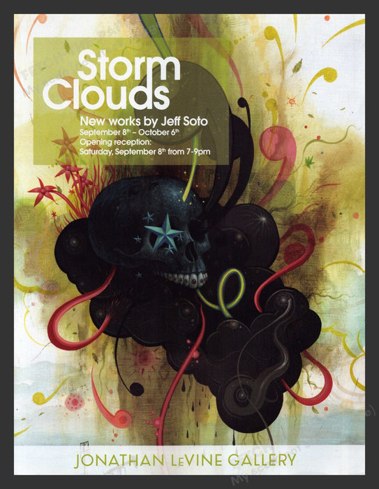 2007 Storm Clouds by Jeff Soto - Jonathan Levine Gallery Print Advertisement.
