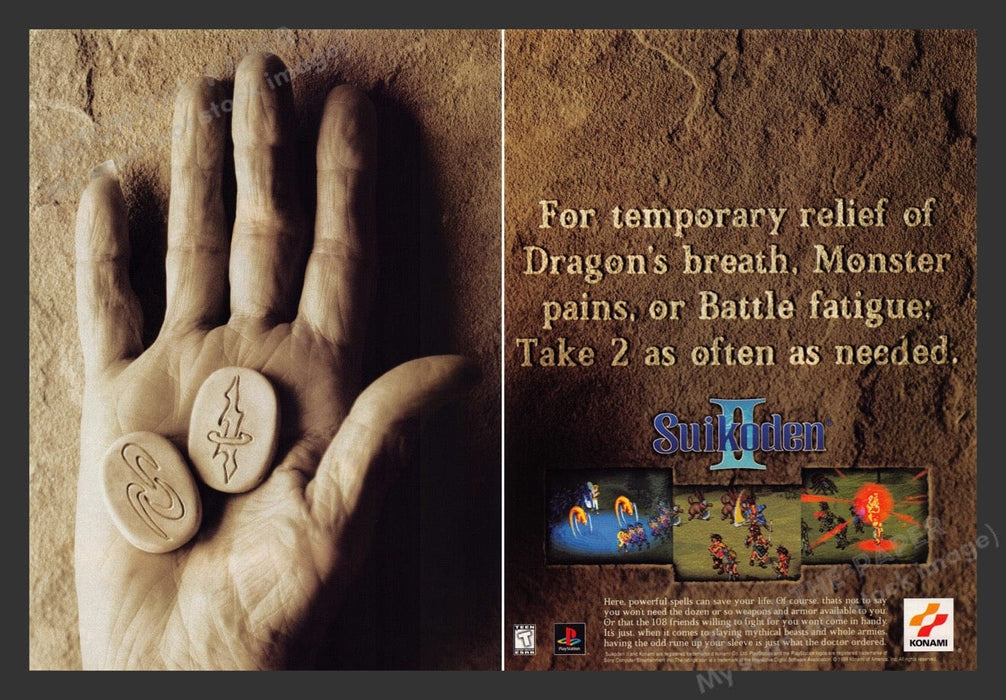 2000 Suikoden II Video Game Print Advertisement (2 Pages)