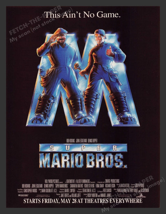 1993 Super Mario Bros. Movie Release Print Advertisement