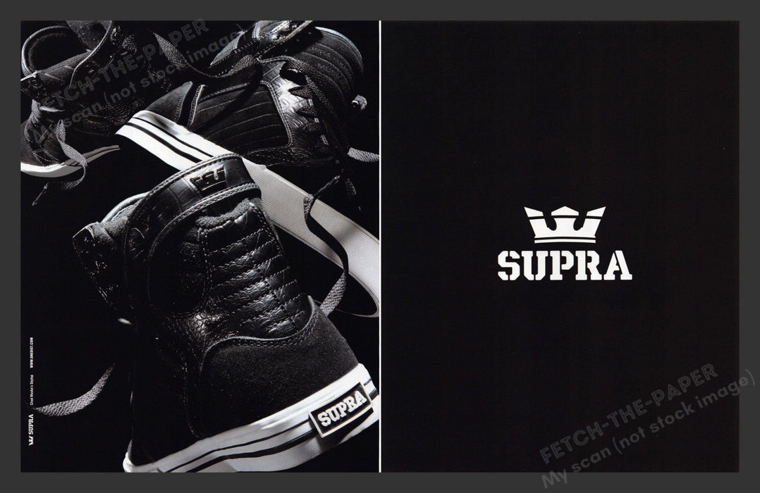 2007 Supra Footwear Print Advertisement (2 Pages).