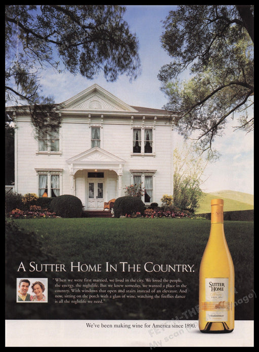 Sutter Home 2000s Print Advertisement Ad 2003 Fetch the Paper!