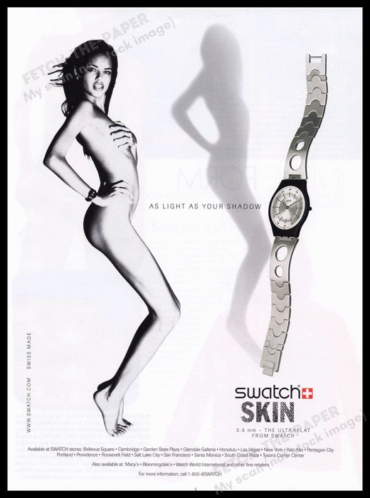 Swatch 2000s Print Advertisement Ad 2000 Fetch the Paper!