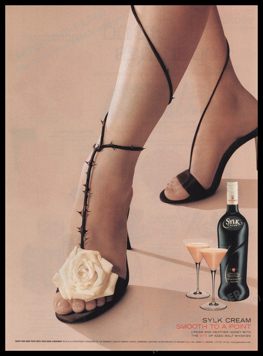 Sylk Cream Liqueur 2000s Print Advertisement Ad 2003 Fetch the Paper!