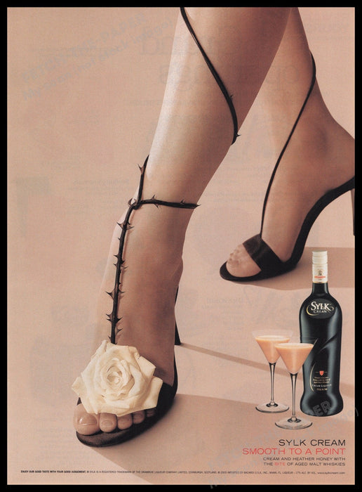 Sylk Cream Liqueur 2000s Print Advertisement Ad 2003 Fetch the Paper!