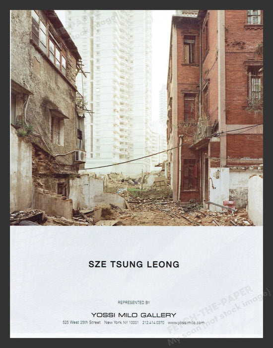 2006 Sze Tsung Leong NYC Art Gallery Show Print Advertisement Ad