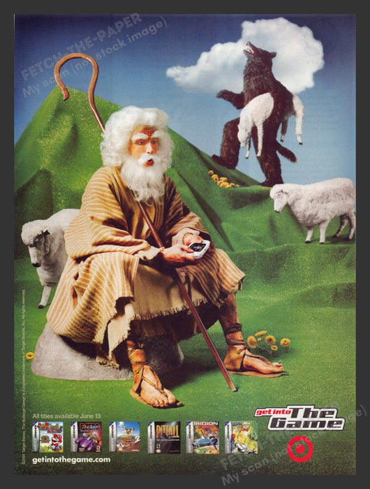2001 Get into the Game Target Stores Video Game Print Advertisement Ad