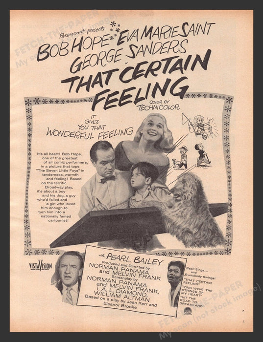 1956 That Certain Feeling Movie Release Print Advertisement Ad