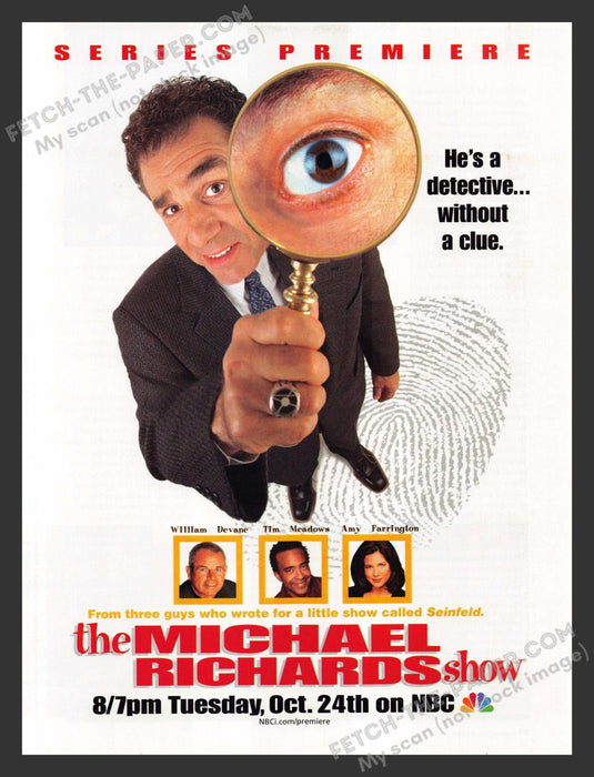 2000 Print Advertisement The Michael Richards T.V. Show NBC Actor Ad.