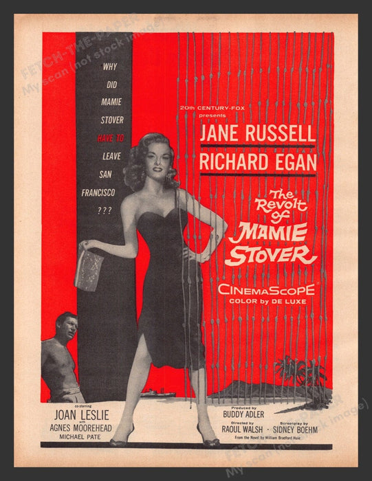 1956 The Revolt of Mamie Stover Movie Release Print Advertisement Ad