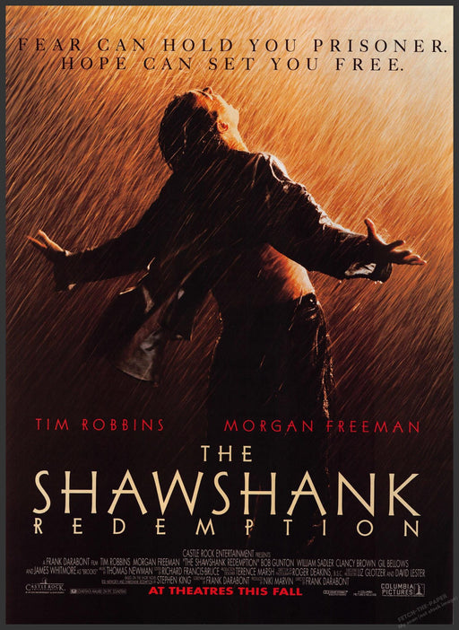 The Shawshank Redemption Movie Release 1990s Print Advertisement 1994 Fetch the Paper!