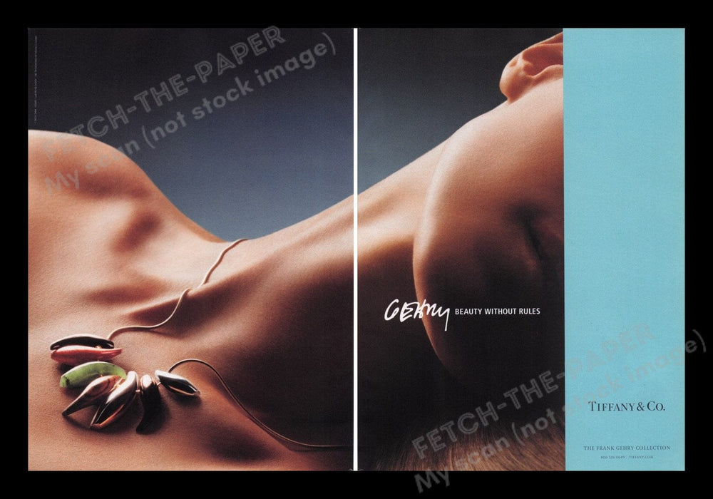 Tiffany & Co. Jewelry 2000s Print Advertisement (2 pages) 2008 Nape Neck Fetch the Paper!