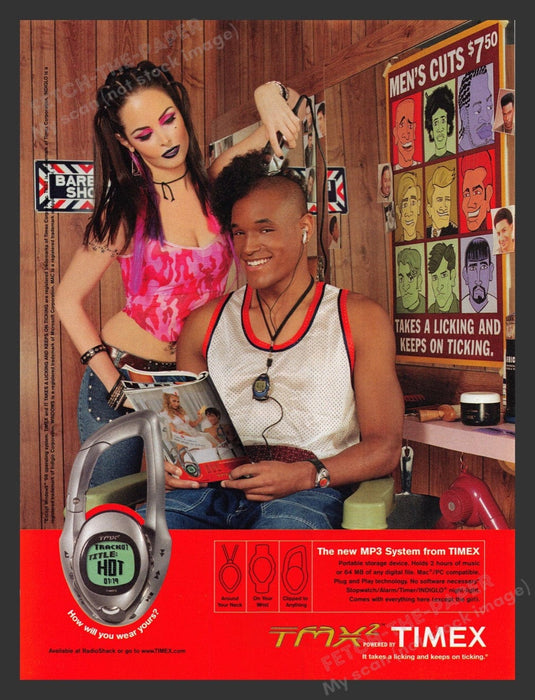 2002 Timex Portable 5 min TMX2 Player Print Advertisement Ad