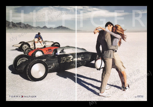 Tommy Hilfiger 2000s Print Advertisement (2 pages) 2008 Bonneville Salt Flats Fetch the Paper!
