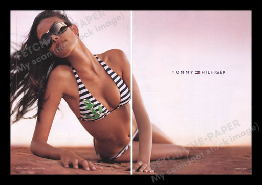 Tommy Hilfiger Swimwear 2000s Print Advertisement (2 pages) 2007 Bikini Model Fetch the Paper!