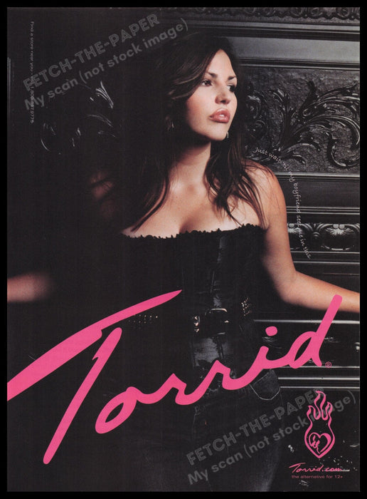 Torrid Clothing 2000s Print Advertisement Ad 2006 Sexy Model Fetch the Paper!
