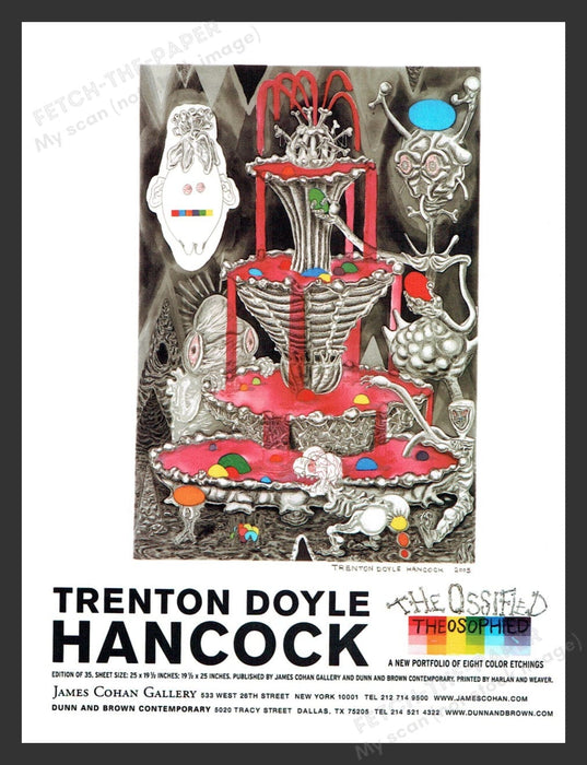 2005 Trenton Doyle Hancock NYC Art Gallery Show Print Advertisement Ad