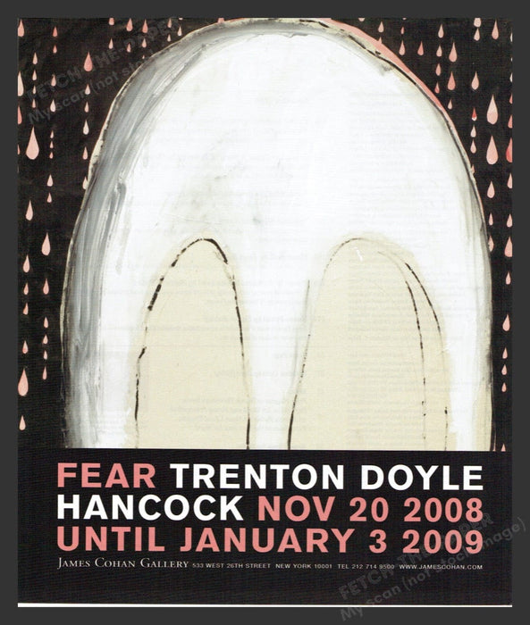 2008 Trenton Doyle Hancock NYC Art Gallery Show Print Advertisement Ad