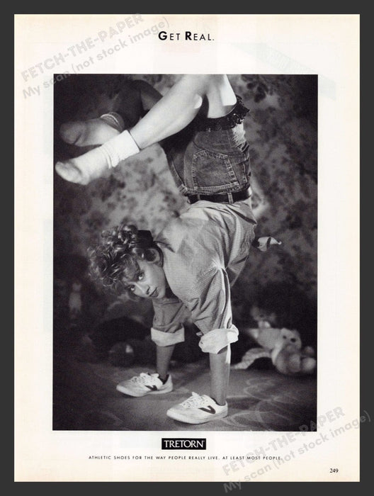 1990 Tretorn Shoes Comedian Victoria Jackson Print Advertisement Ad