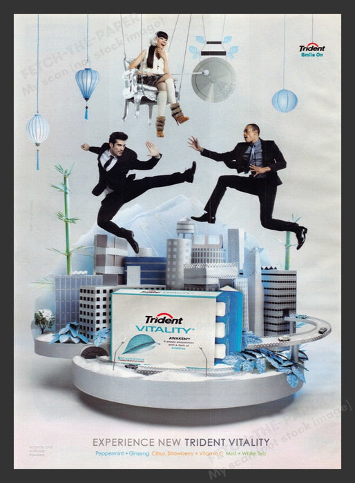 2011 Trident Vitality Gum Print Advertisement Ad