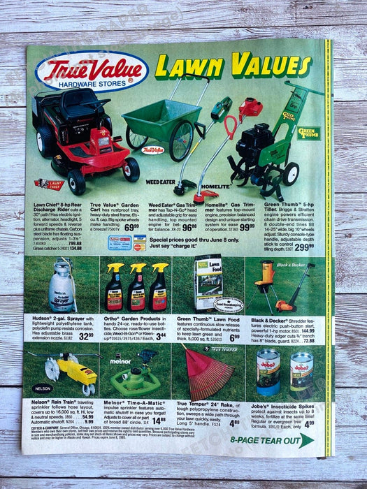 True Value 1980s "Spring Values" Shopper Catalog Booklet Magazine Insert 1985 Fetch the Paper!