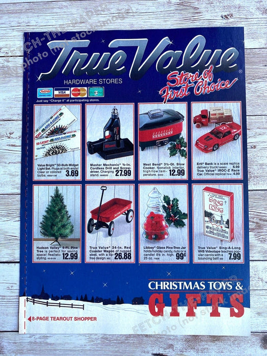 1988 True Value "Store of First Choice" Christmas Booklet Magazine Insert