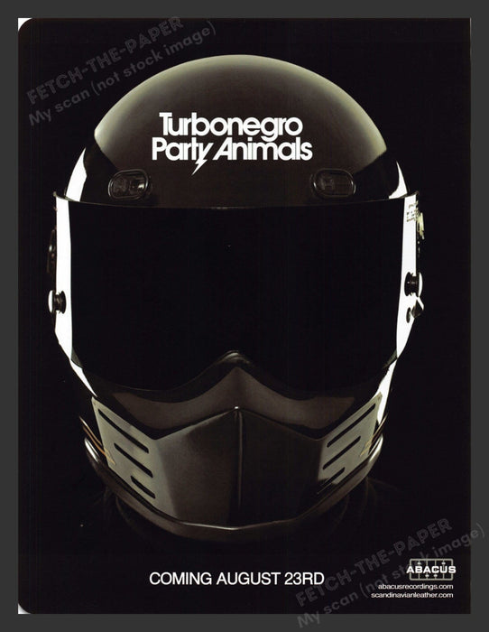 2005 Turbonegro Party Animals Music Album Release Print Advertisement.