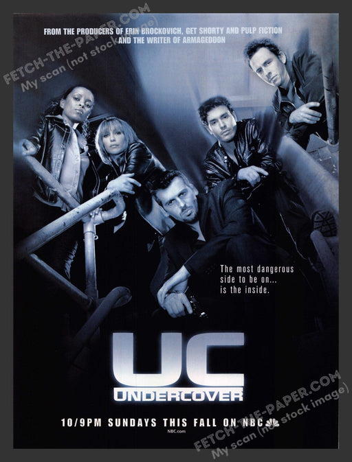 2001 UC Undercover T.V. Show Actors & Actresses Print Advertisement.