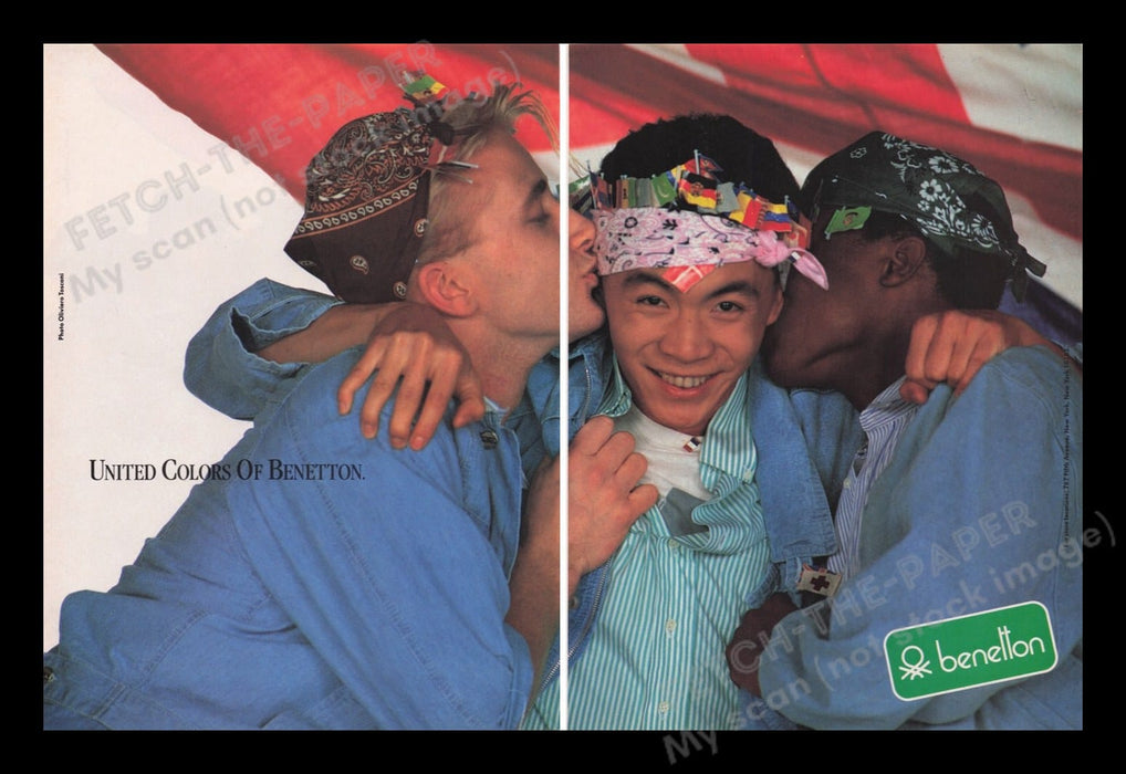 United Colors Of Benetton Clothing 1980s Print Advertisement (2 pages) 1985 Fetch the Paper!