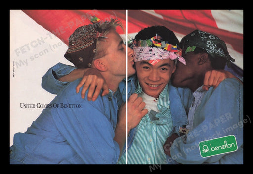 United Colors Of Benetton Clothing 1980s Print Advertisement (2 pages) 1985 Fetch the Paper!