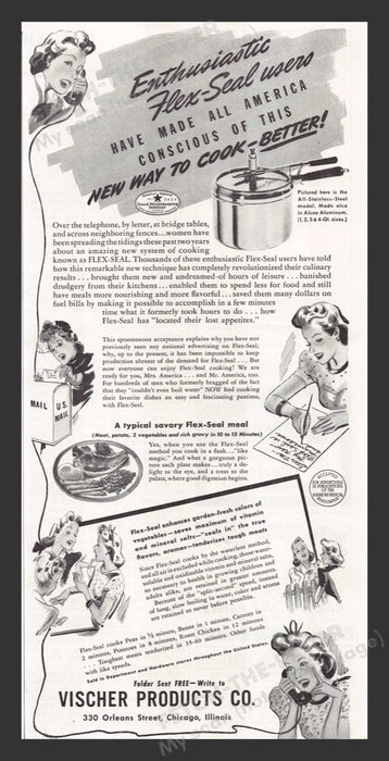 1941 Vischer Products Co. Print Advertisement Ad